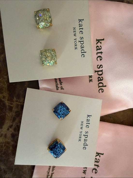 kate spade Accessories - Kate Spade Glitter Earrings Bundle! Brand New!